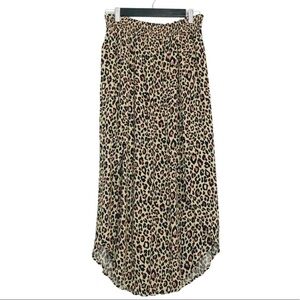 Joe B  by Joe Benbasset Leopard Cheetah Midi Animal Print Smock Faux Wrap Skirt